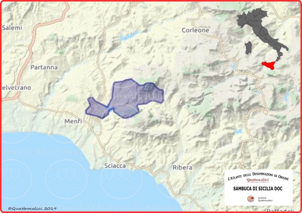 sambuca di sicilia doc cartina