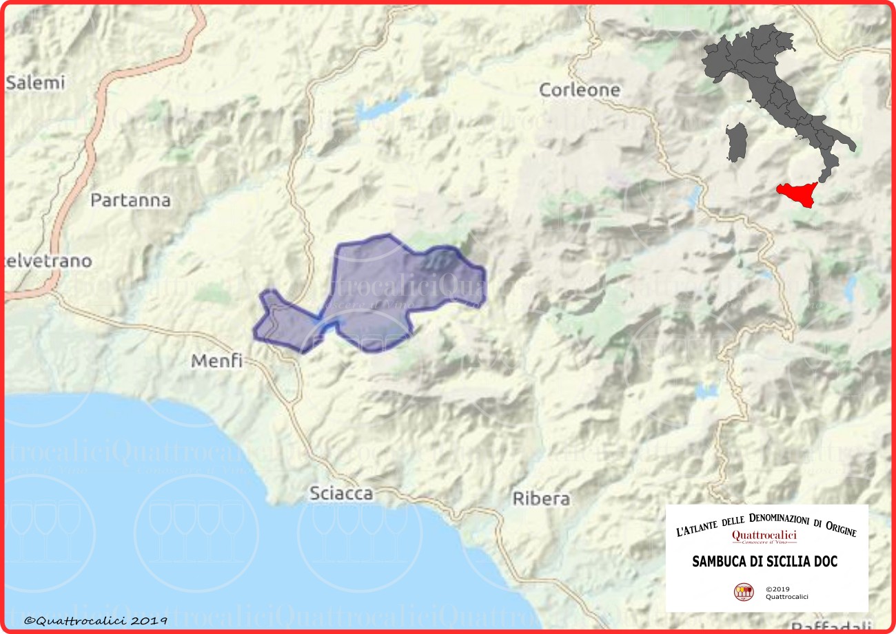 sambuca di sicilia doc cartina