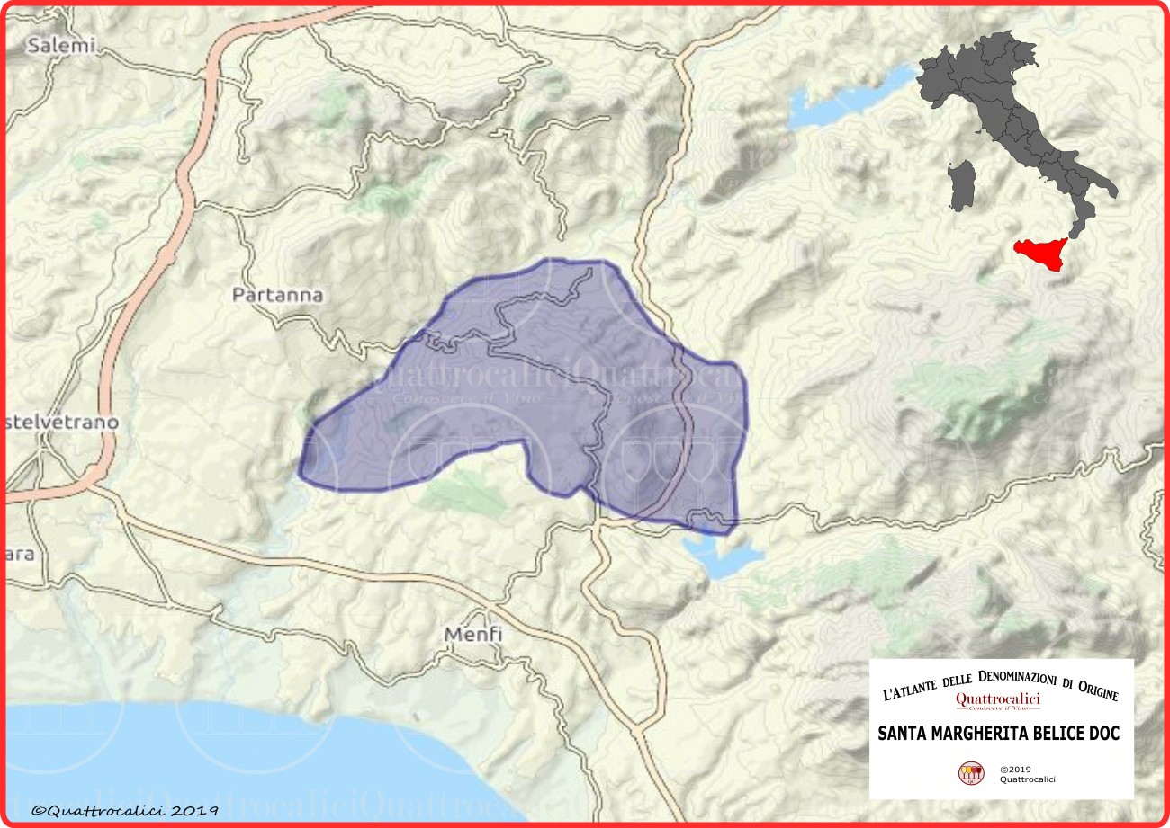 santa margherita di belice doc cartina