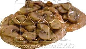 Scaloppine di vitello ai funghi