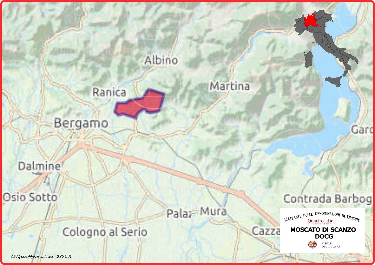 Moscato di Scanzo docg cartina