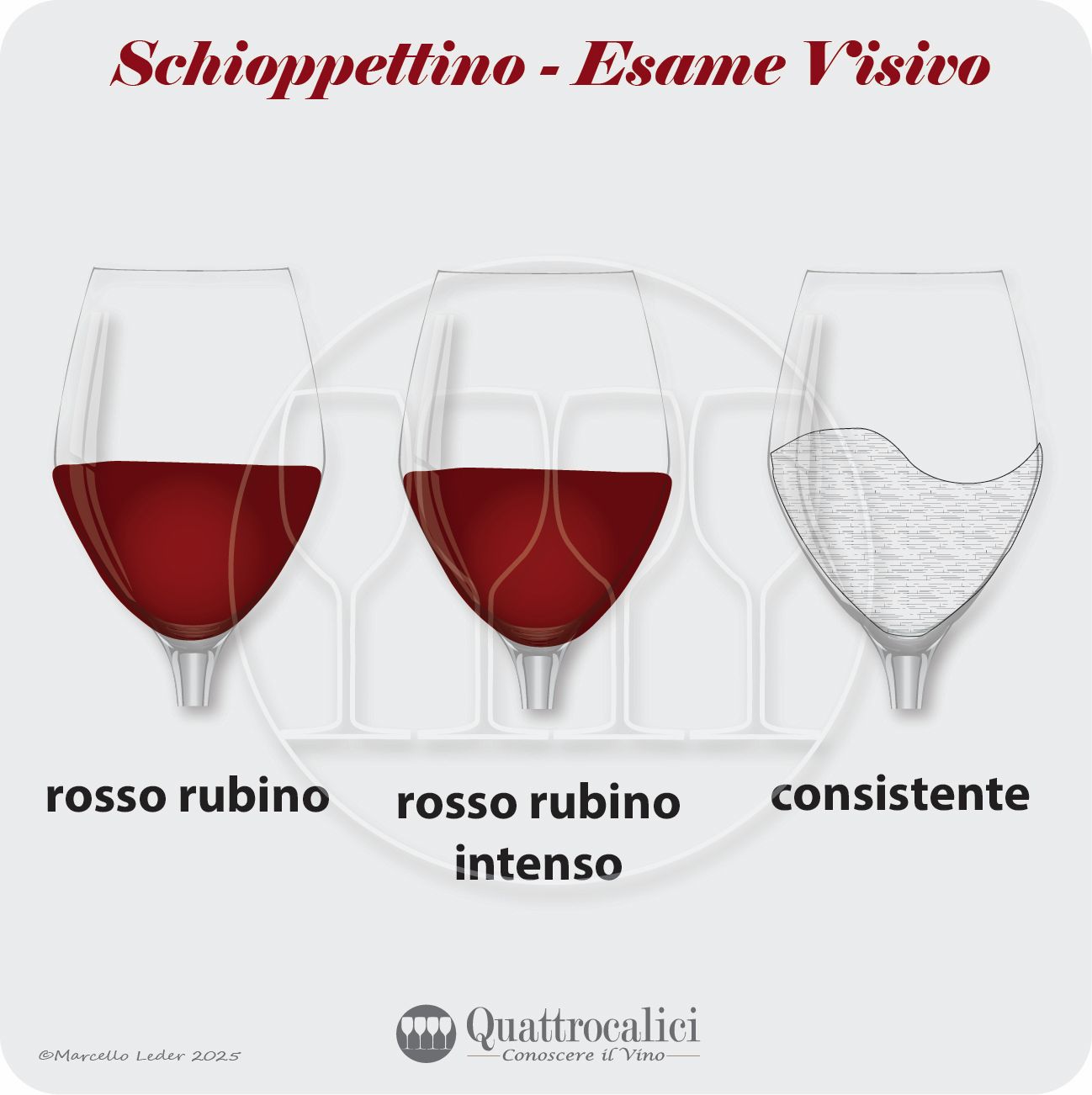 L'esame visivo dei vini Schioppettino
