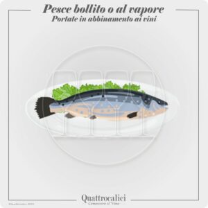 Pesce bollito o al vapore