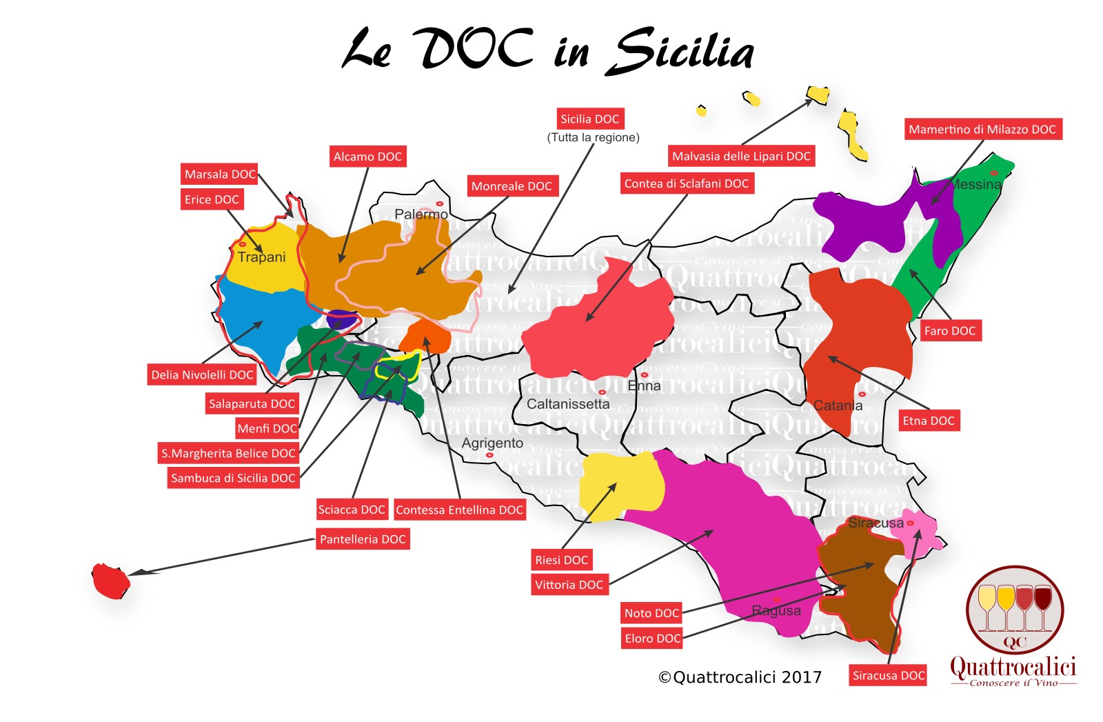 Le DOC del Vino in Sicilia