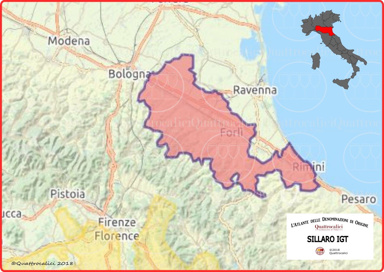 sillaro o bianco del sillaro igt cartina