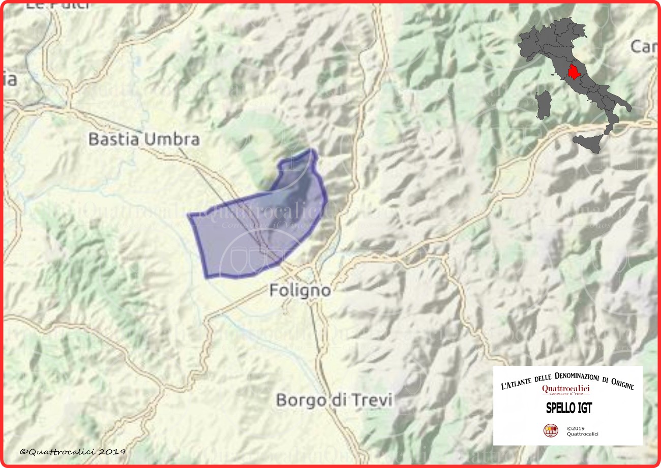 Cartina Spello IGT