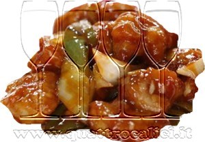 Spezzatino di maiale in agrodolce