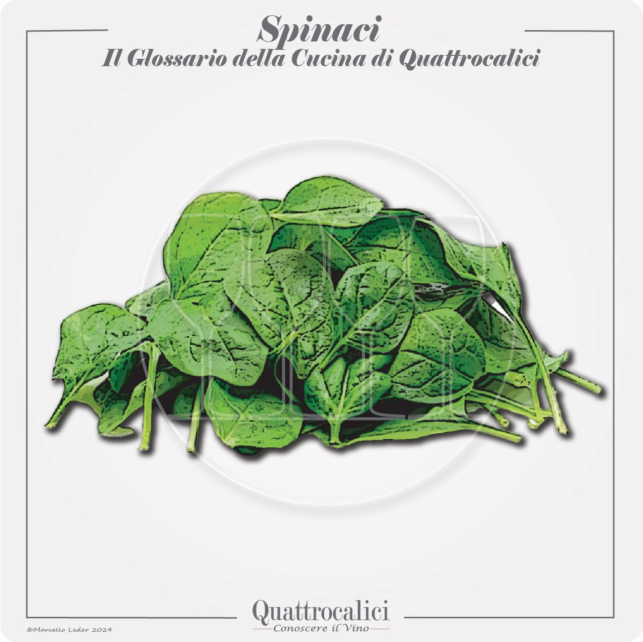 gli spinaci in cucina e con i vini