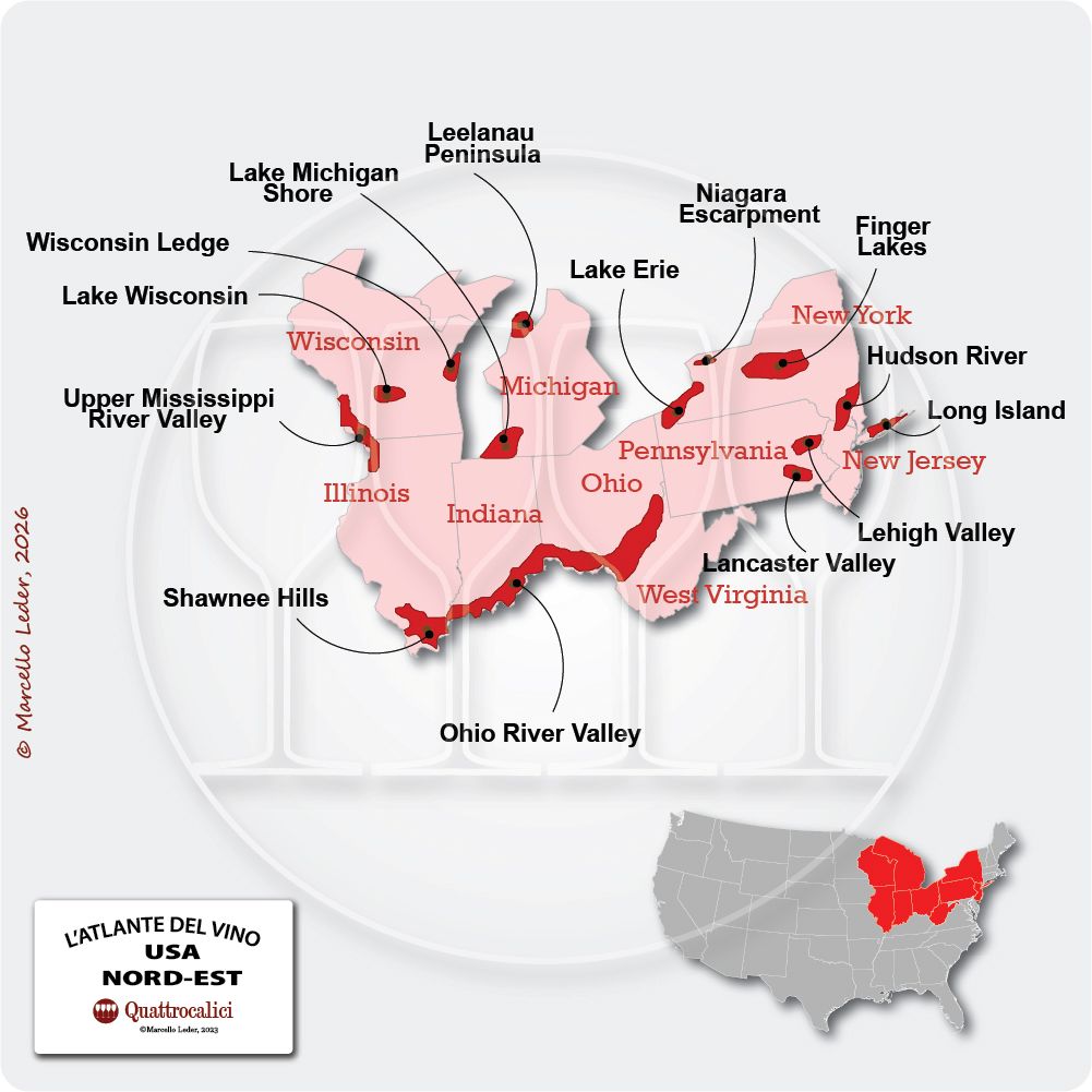 Il vino nel Nord-Est degli Stati Uniti