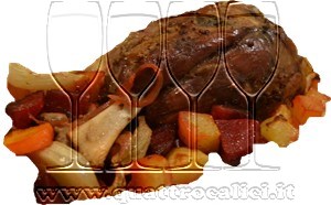 Stinco di maiale con verdure