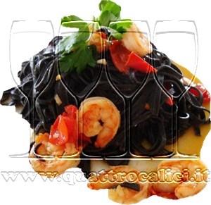 Tagliatelle al nero di seppia