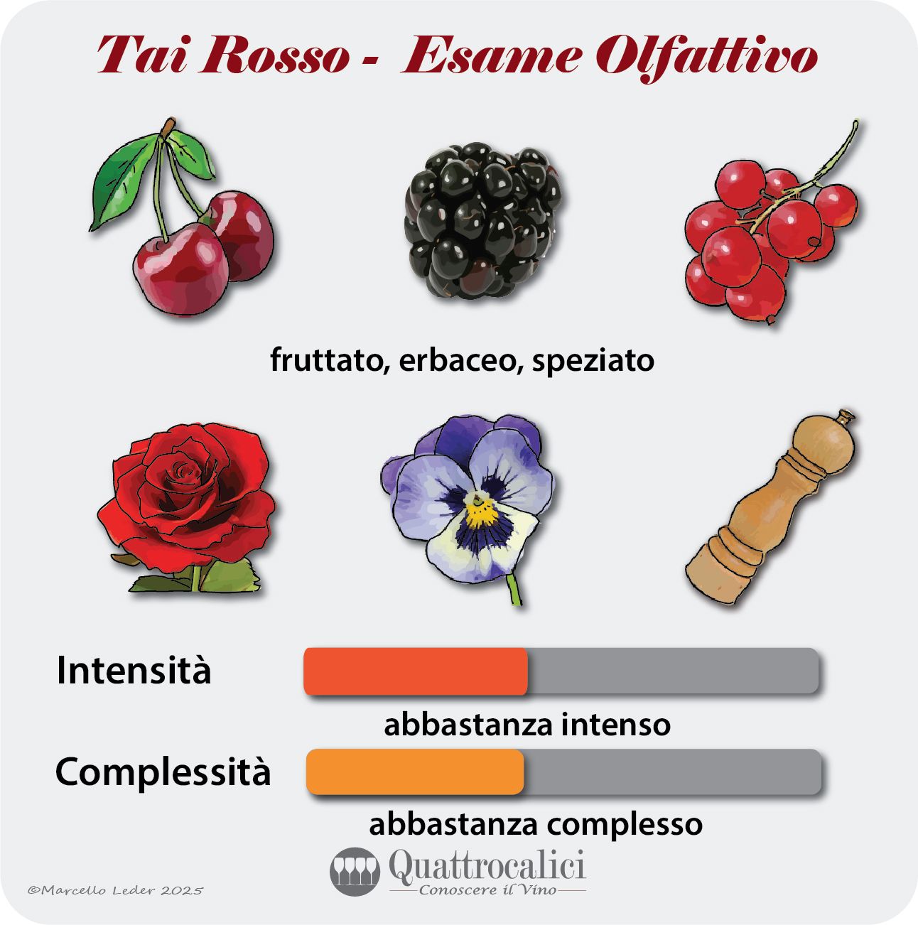 L'esame olfattivo dei vini Tai Rosso