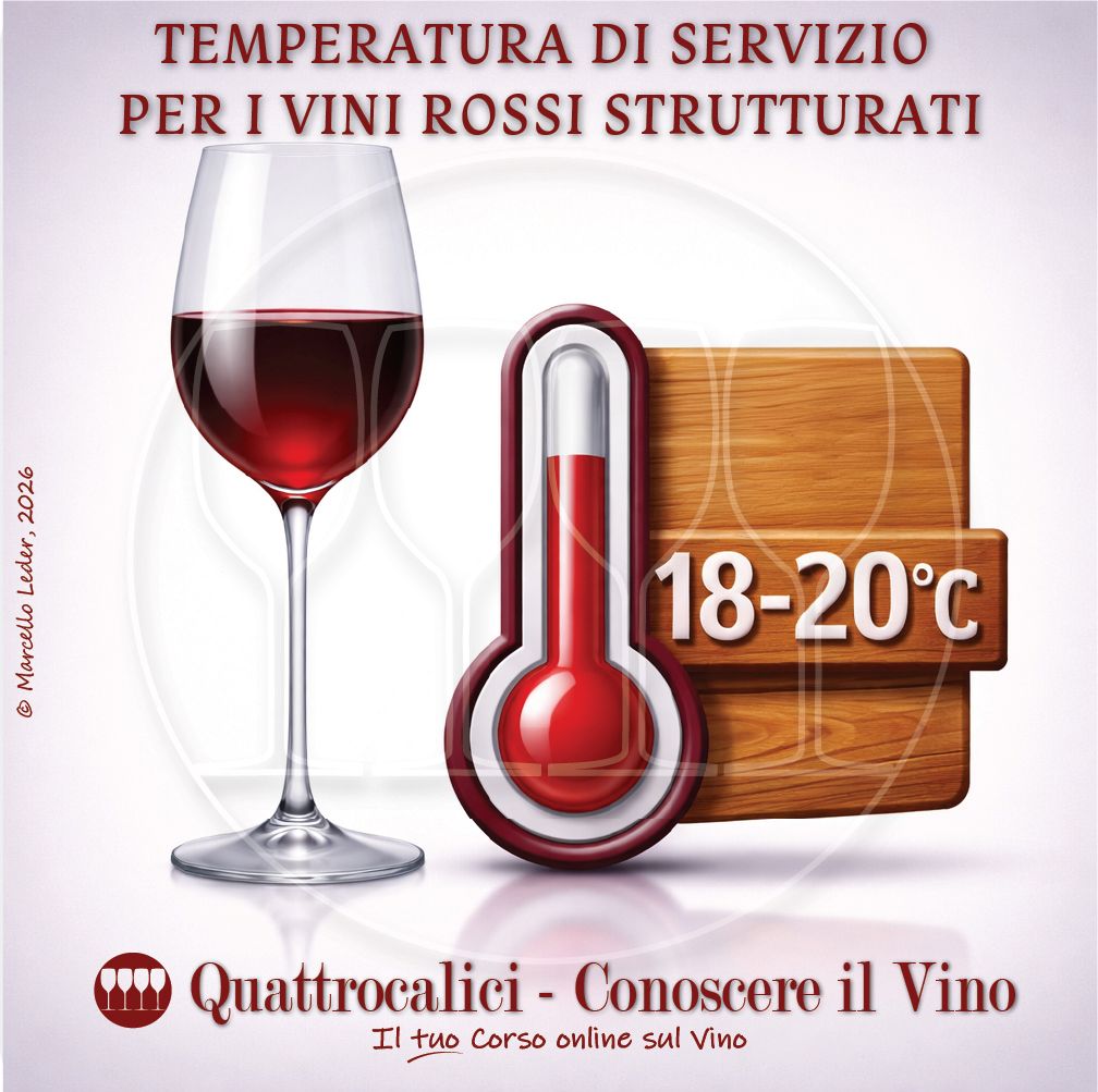 temperatura di servizio vini rossi strutturati