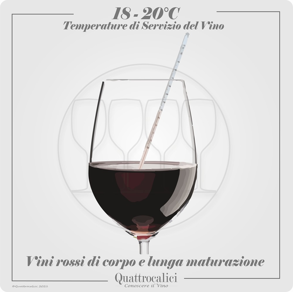 Temperatura di servizio vini rossi strutturati