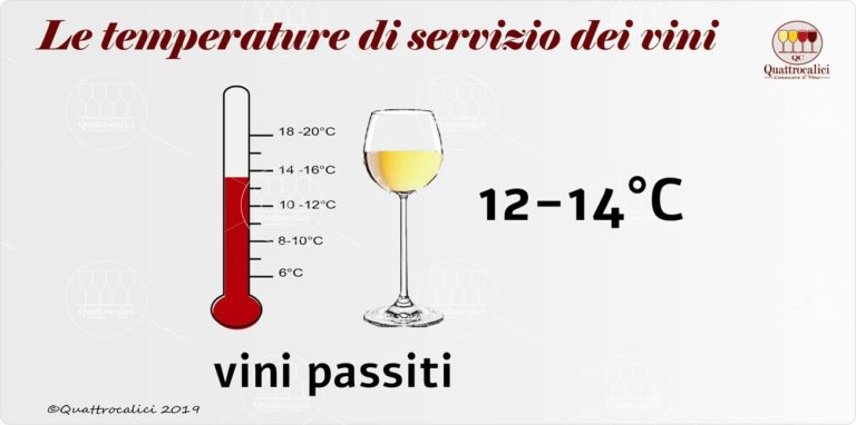 temperature di servizio dei vini passiti
