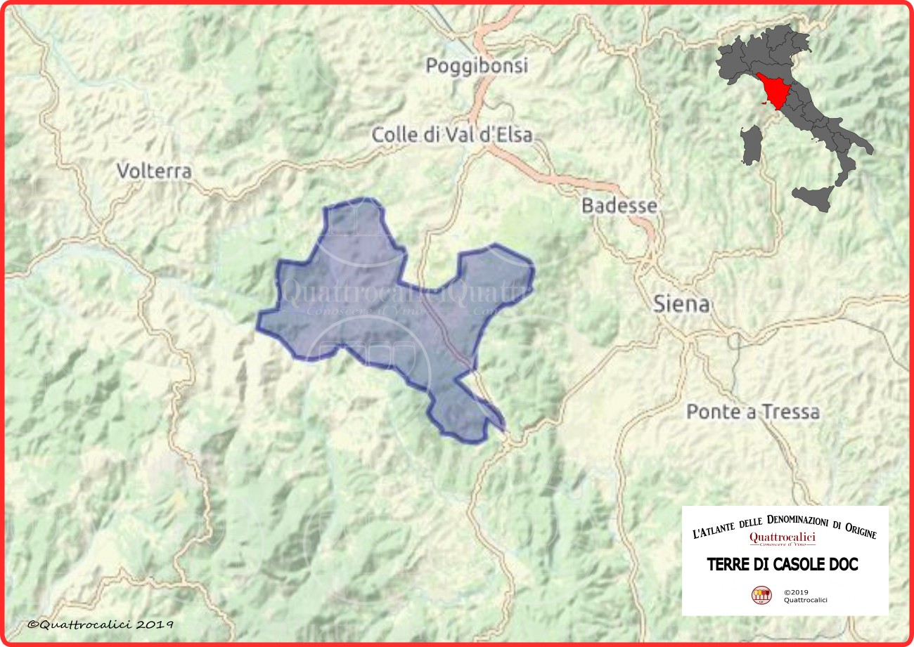 Cartina Terre di Casole DOC