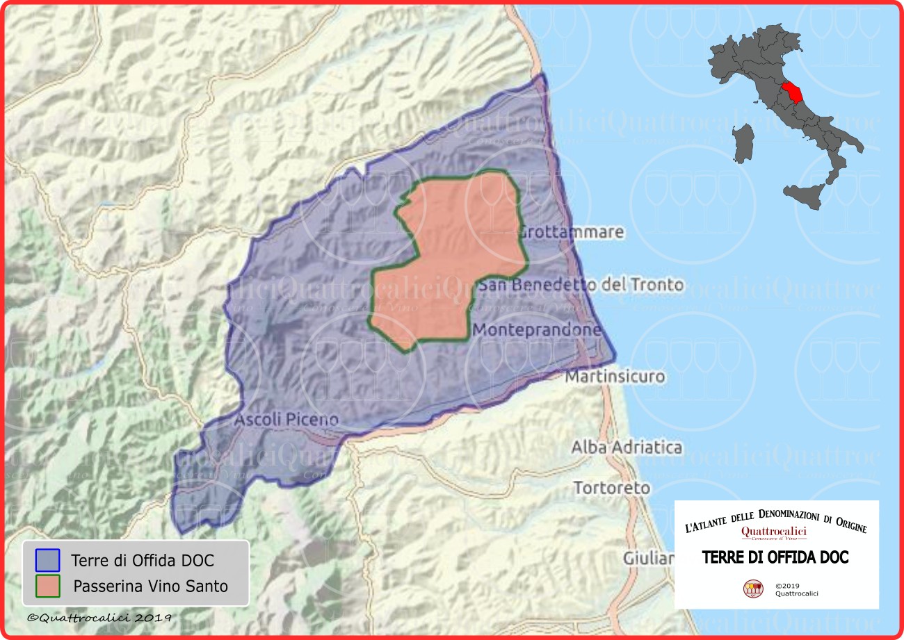 Cartina Terre di Offida DOC