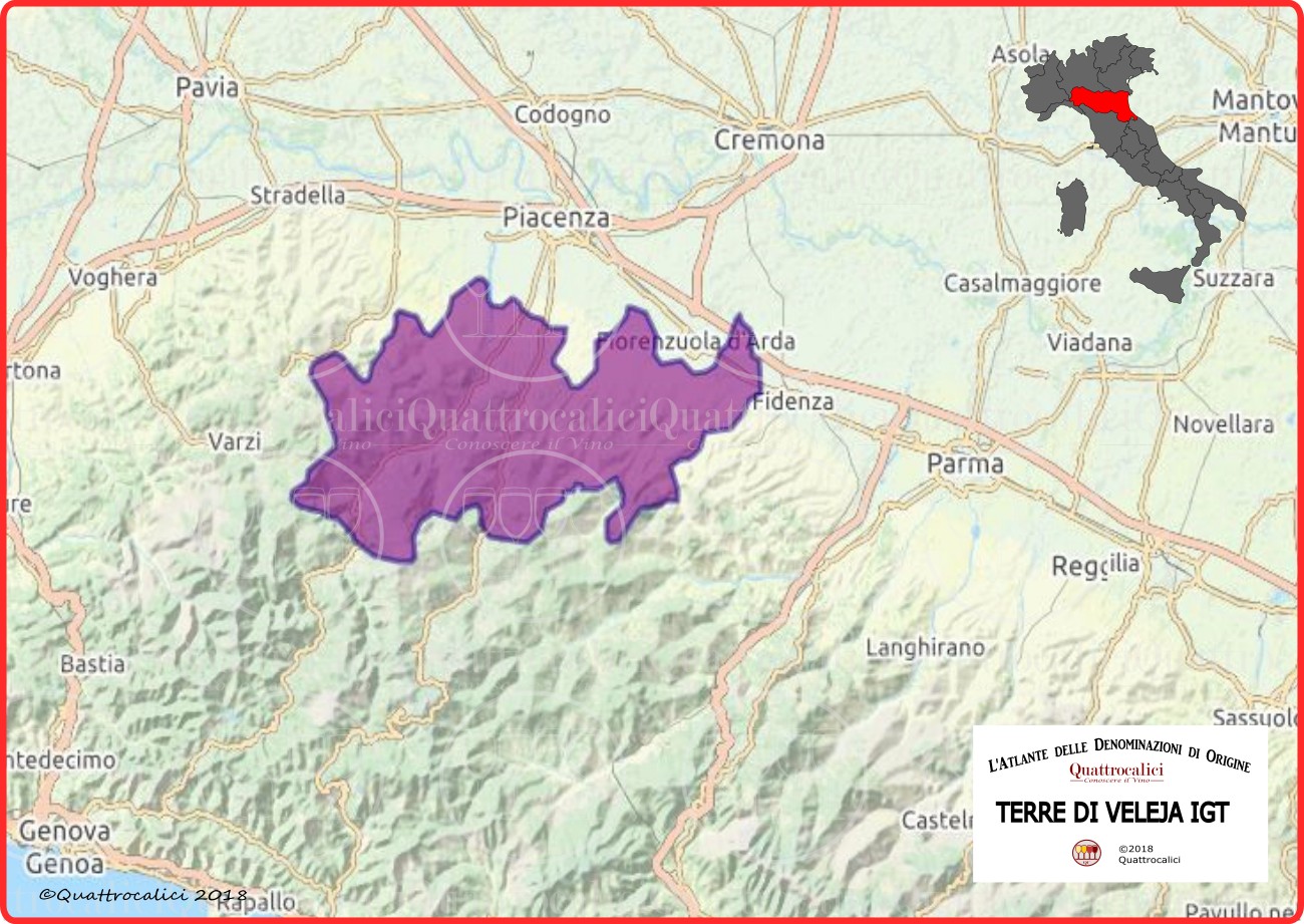 terre di veleja igt cartina