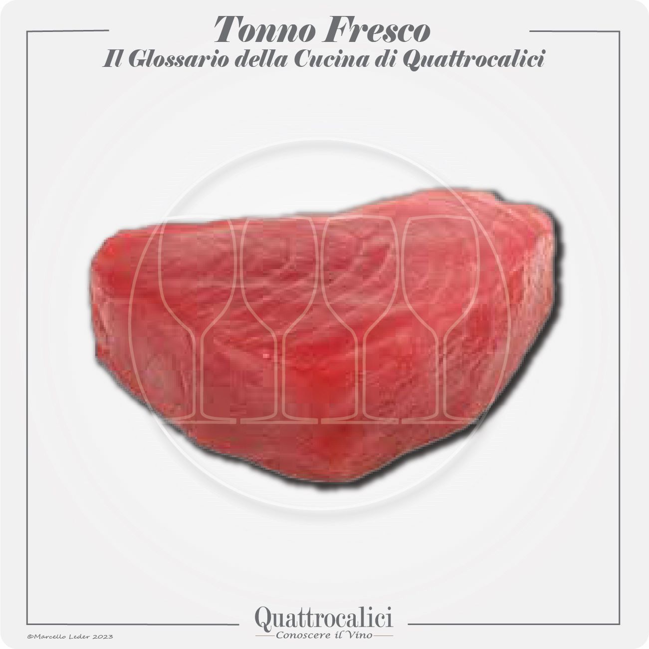 il tonno fresco in cucina e con il vino