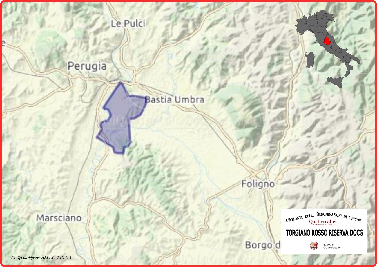 cartina torgiano rosso riserva doc