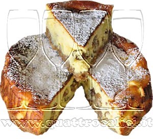 Torta di ricotta e uvetta