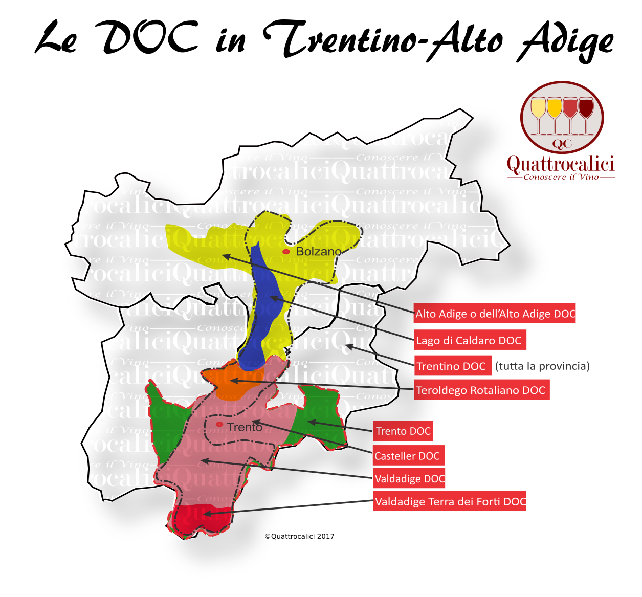 Le DOC in Trentino-Alto Adige