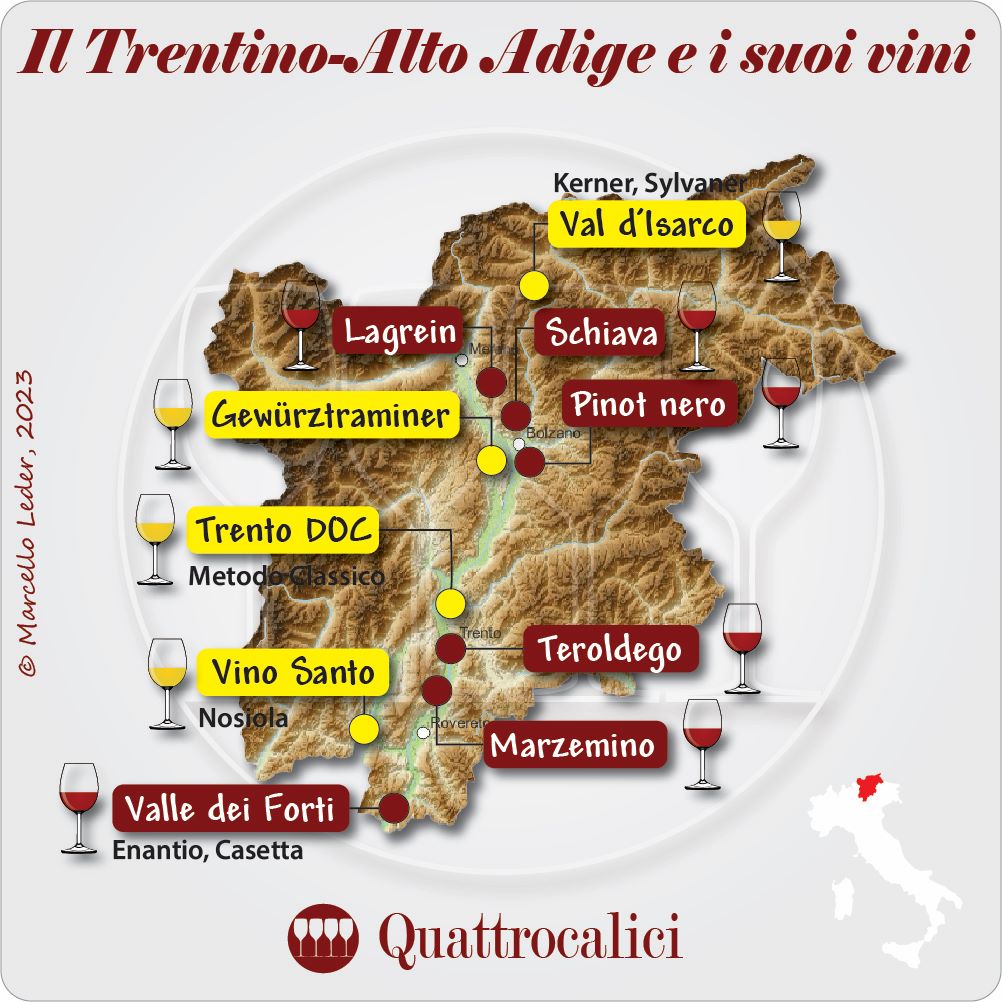 il vino in trentino-alto adige