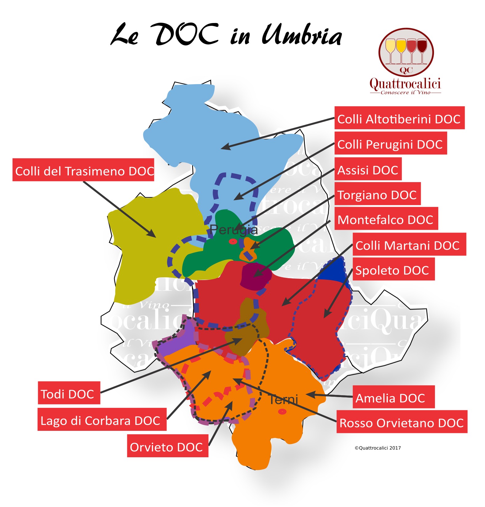 Le DOC in Umbria