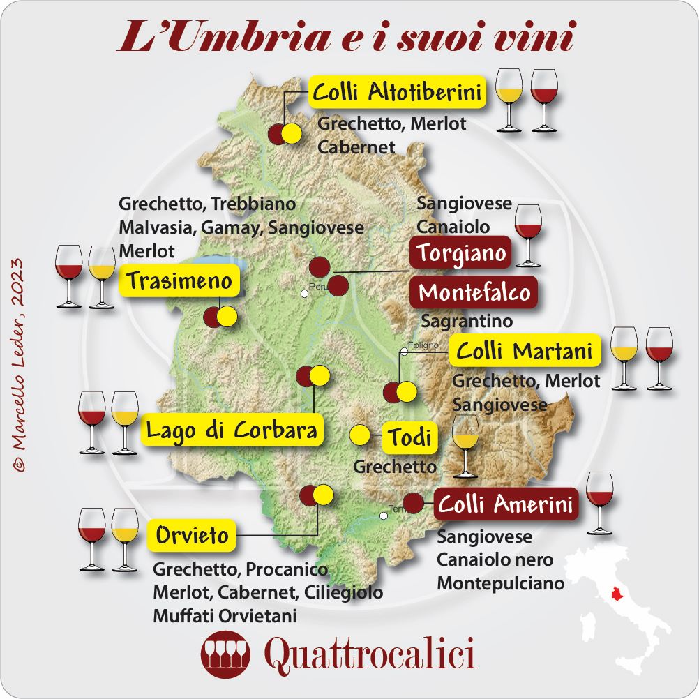 il vino in umbria