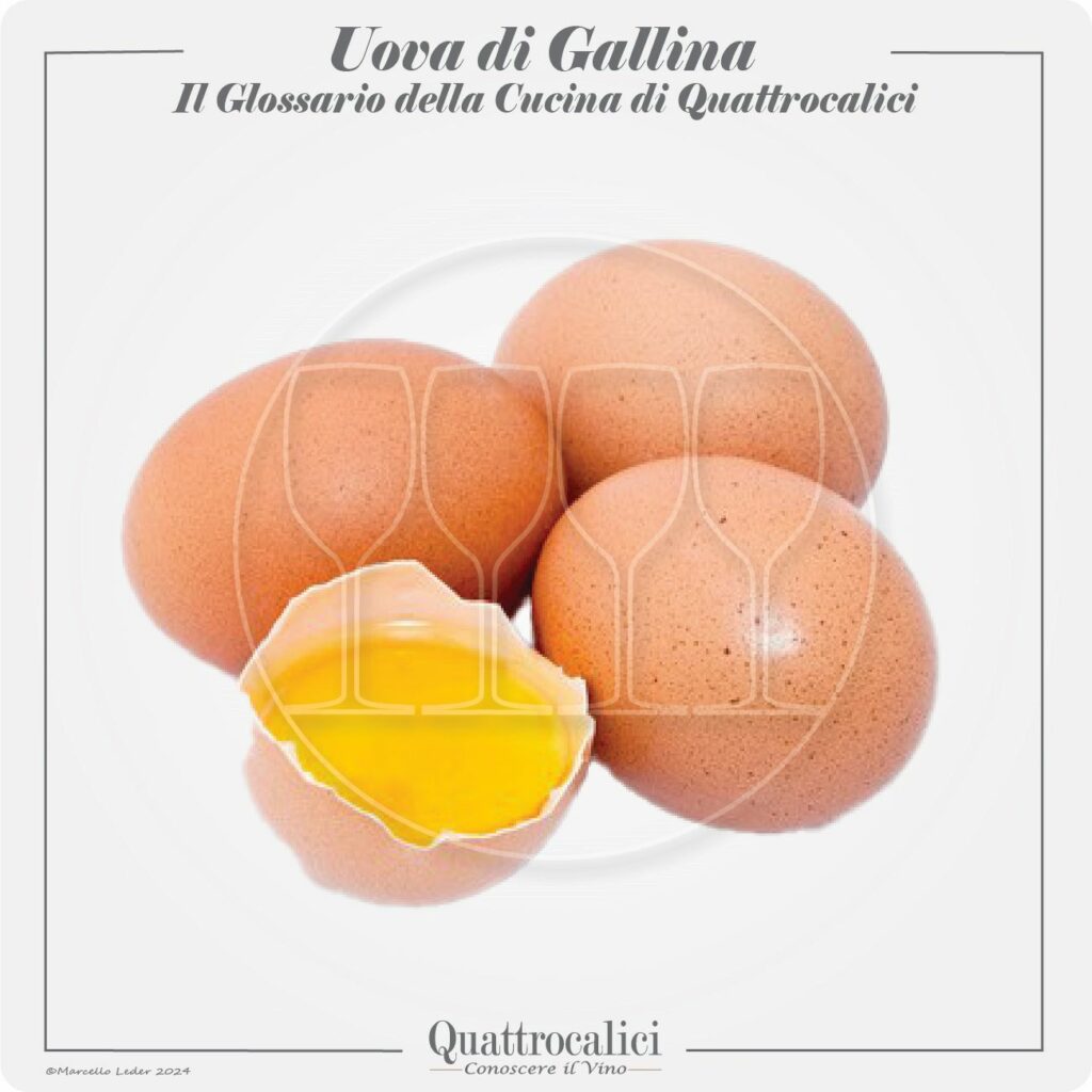 le uova di gallina in cucina