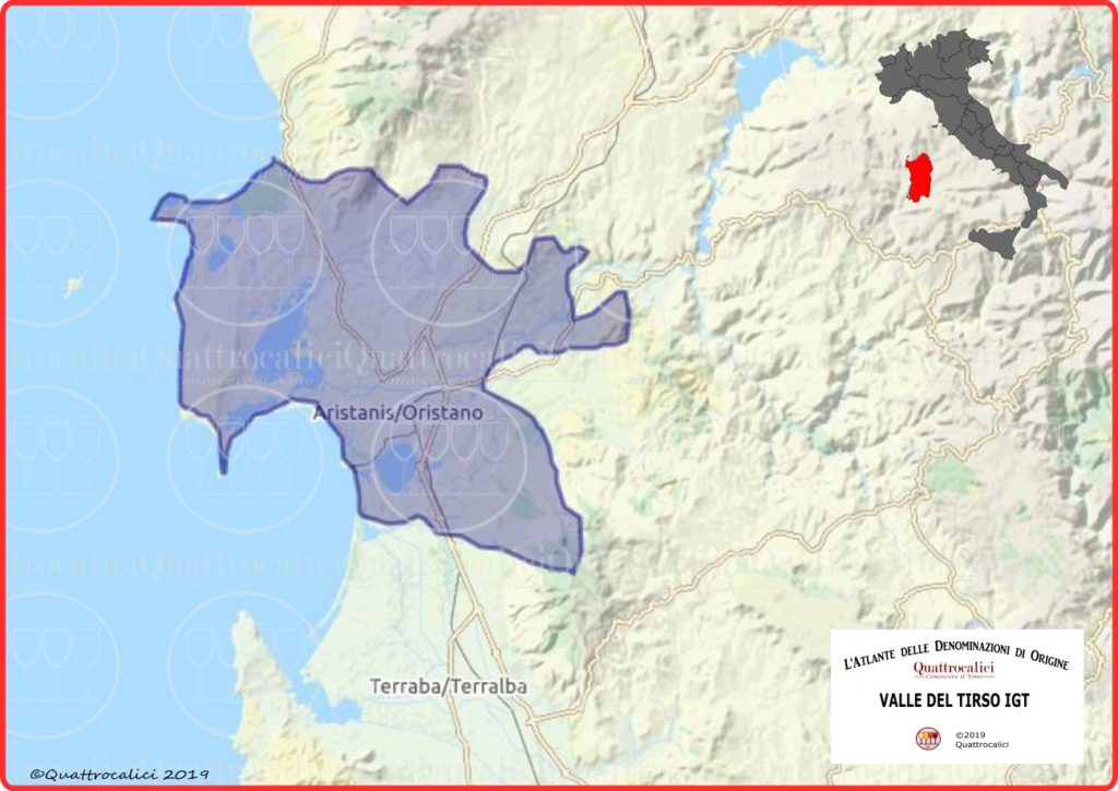 valle del tirso igt cartina