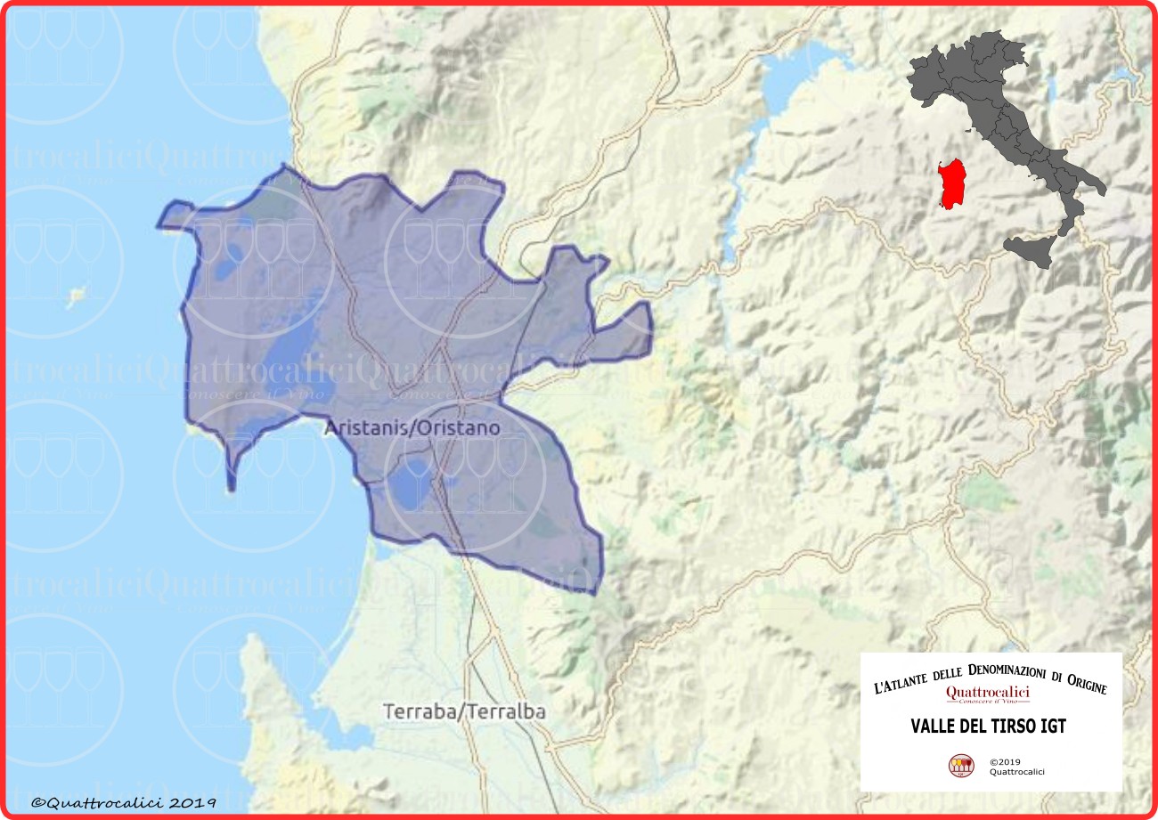 valle del tirso igt cartina