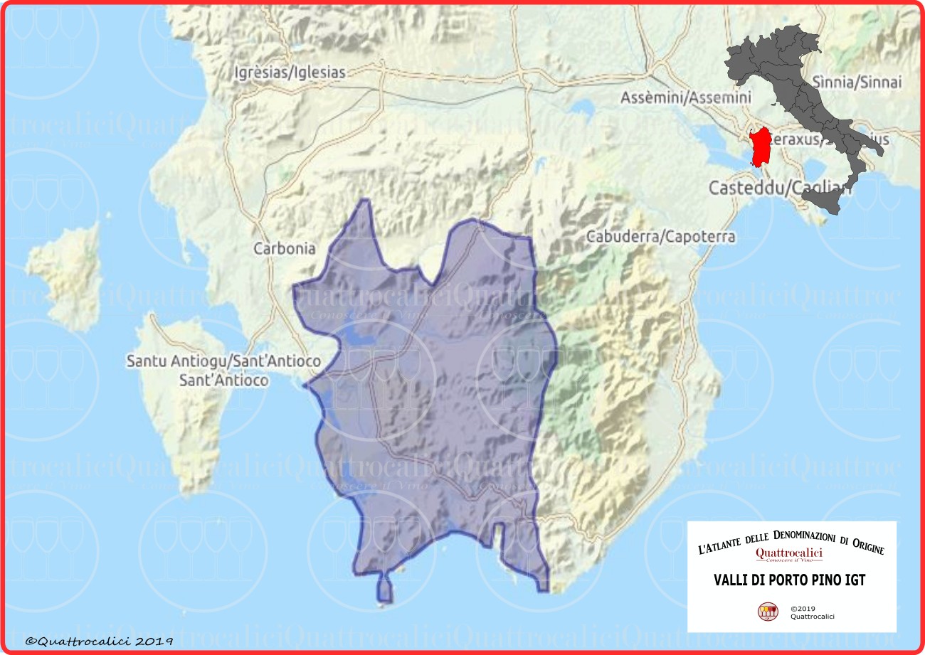 valli di porto pino igt cartina