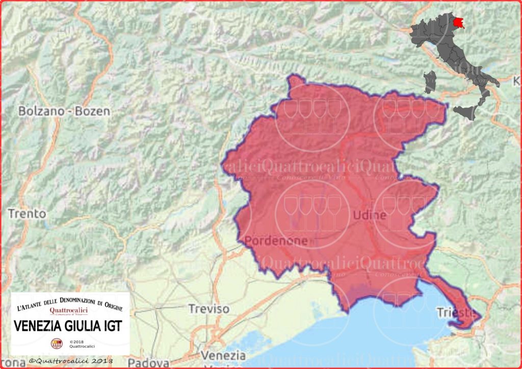 venezia giulia igt cartina