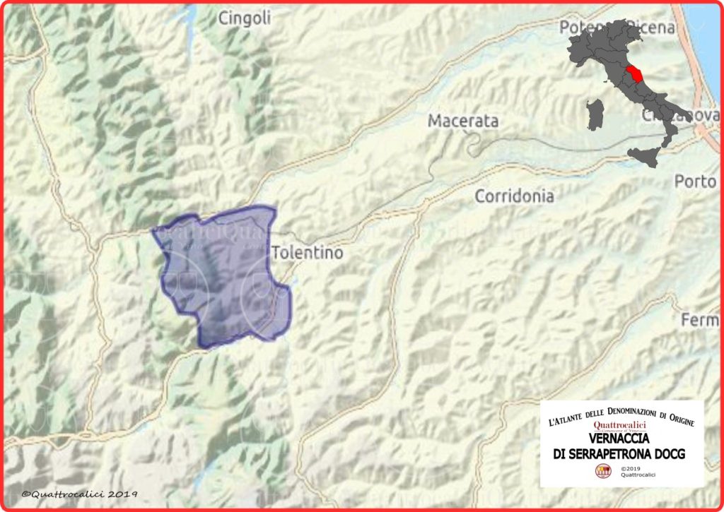 Cartina Vernaccia di Serrapetrona DOCG