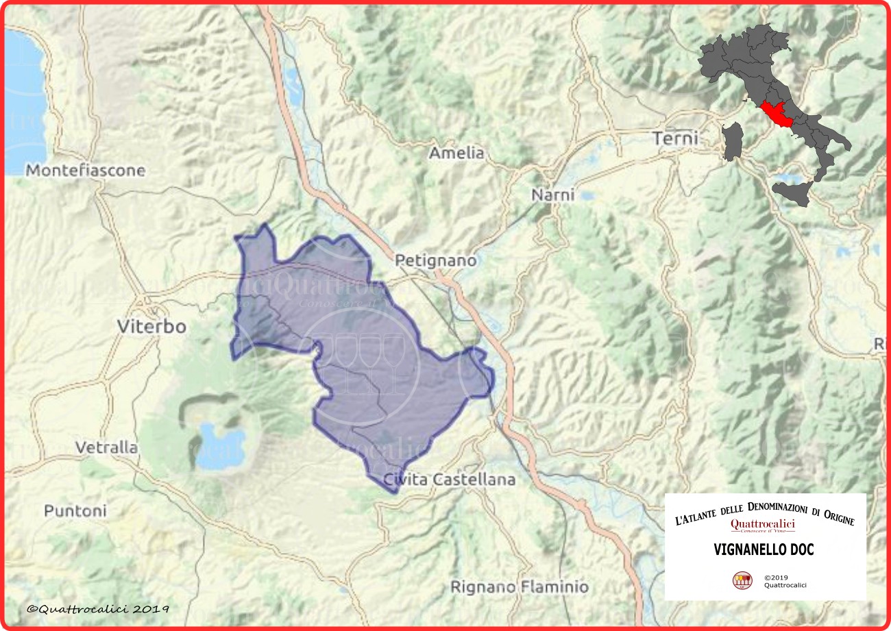 Vinganello DOC Cartina Denominazione