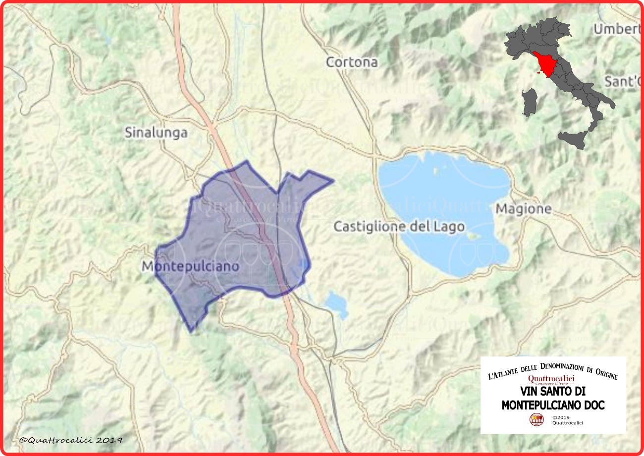 Cartina Vin Santo di Montepulciano DOC