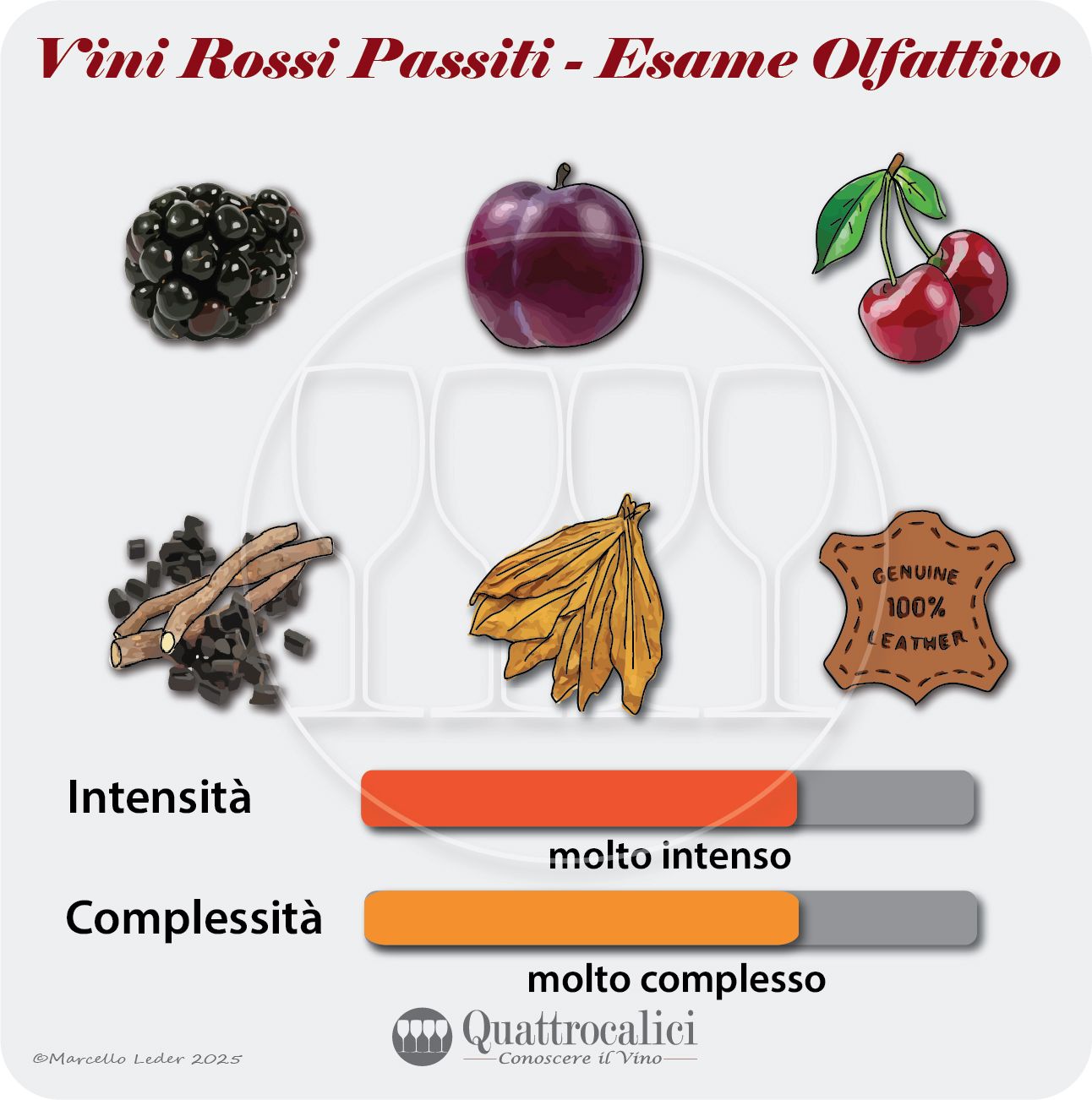 L'esame olfattivo dei vini rossi passiti