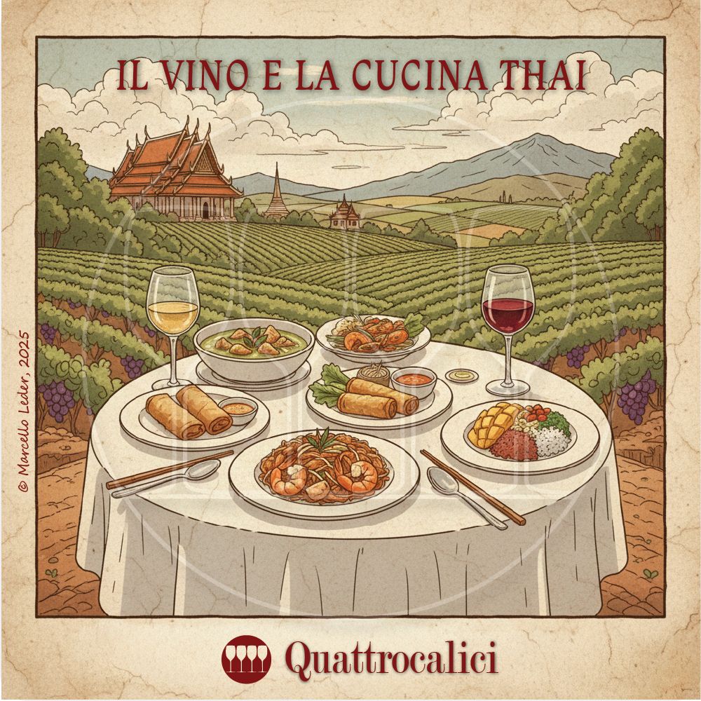 vino e cucina thailandese