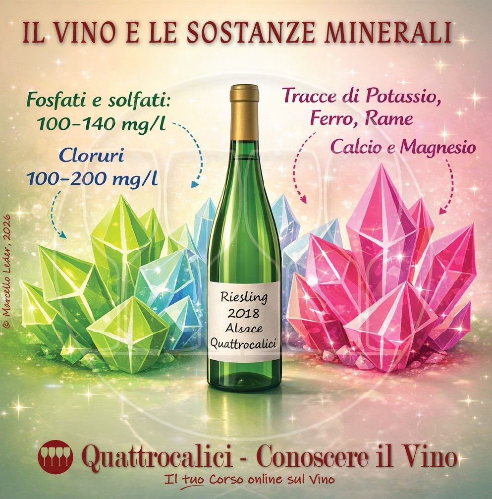 il vino e i sali minerali