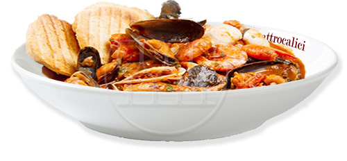 zuppa del pescatore e vini in abbinamento