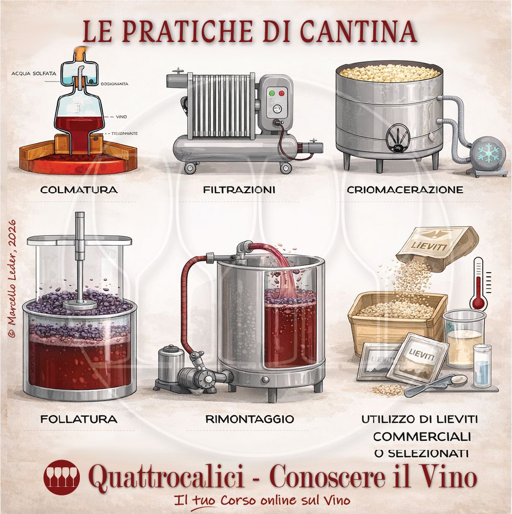 Le pratiche di cantina