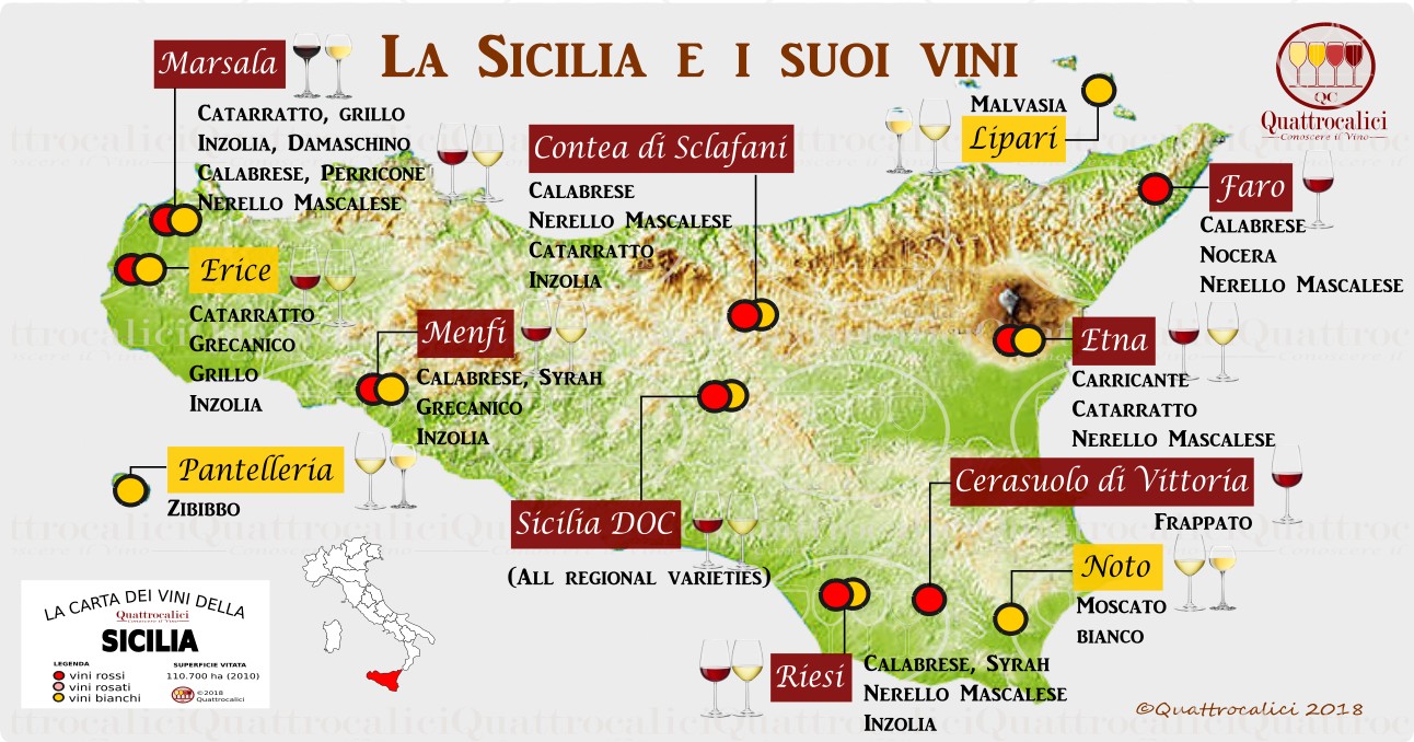 i vini della sicilia