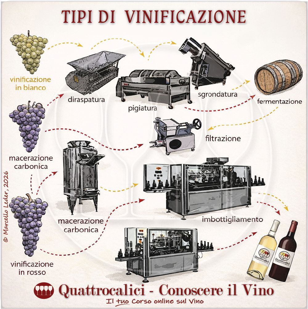 I diversi tipi di vinificazione