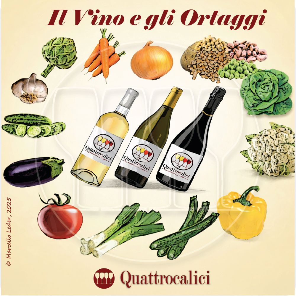 il vino e gli ortaggi