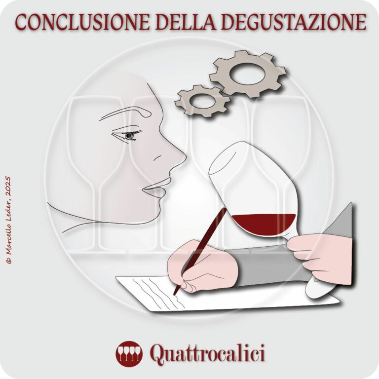 La conclusione della degustazione