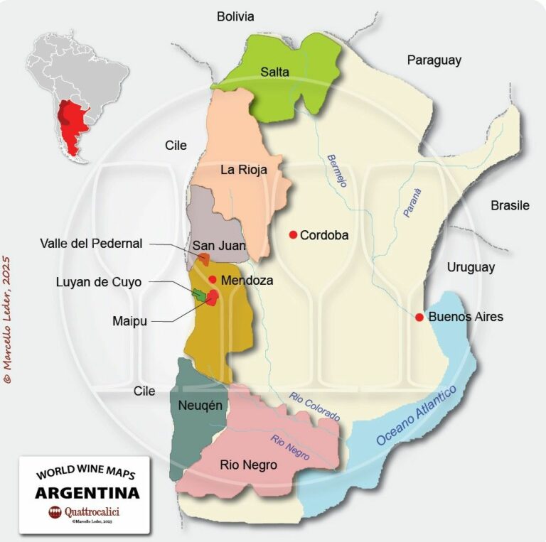 argentina cartina vini