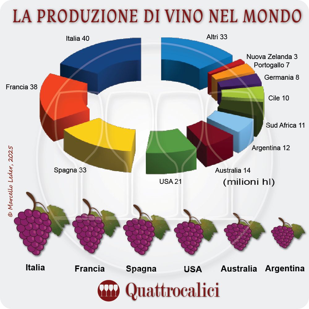 La Produzione di Vino nel Mondo