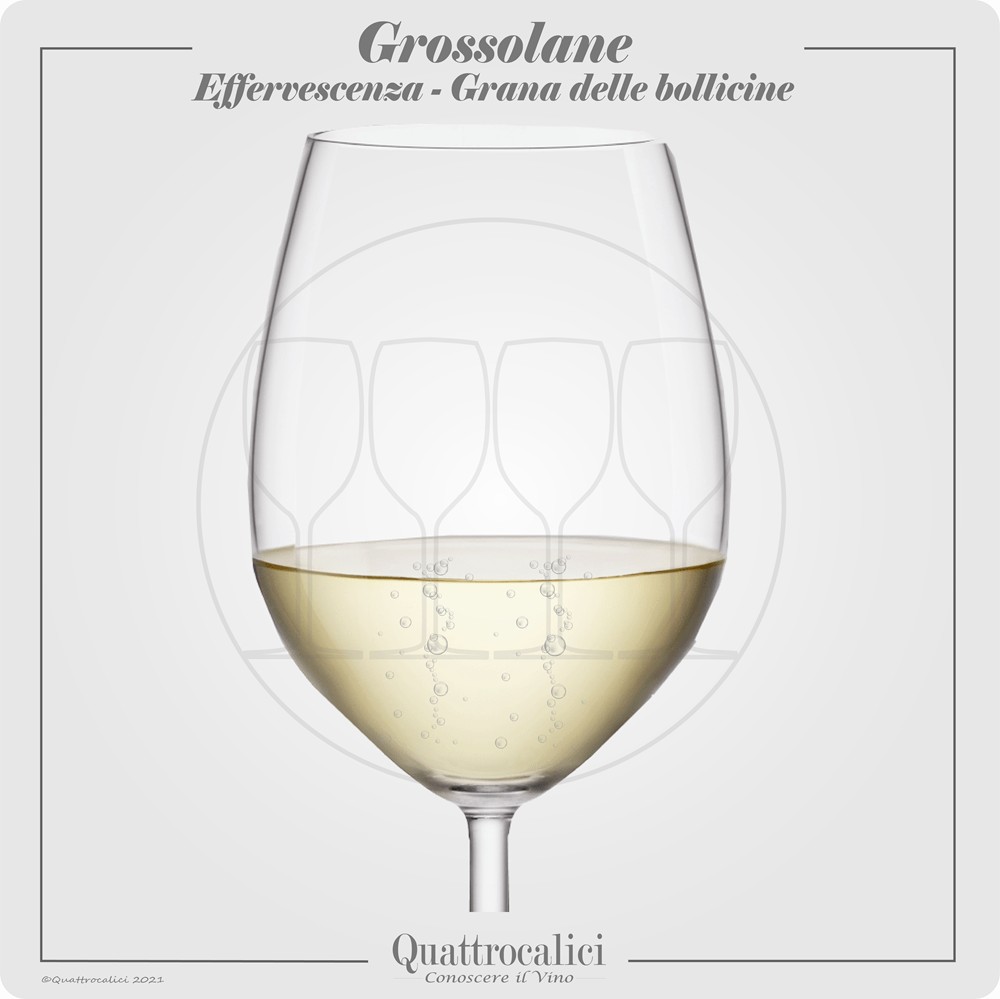 Vino con bollicine grossolane