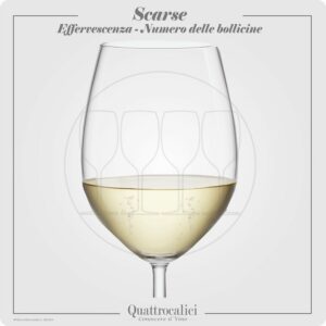 Vino con bollicine scarse